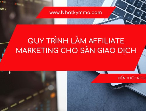 Quy trình làm Affiliate Marketing cho sàn giao dịch