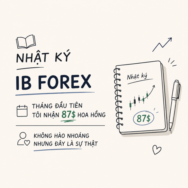Nhật ký IB Forex Tháng đầu tiên tôi nhận 87 hoa hồng